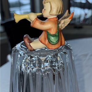Hummel Angel Figurine with Orange and Green Details
